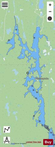 Peterlong Lake depth contour Map - i-Boating App - Streets