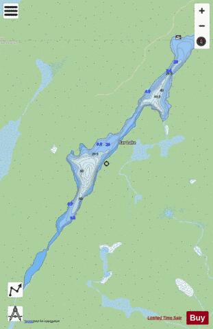 Ear Lake depth contour Map - i-Boating App - Streets