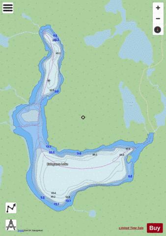 Kwagama Lake depth contour Map - i-Boating App - Streets