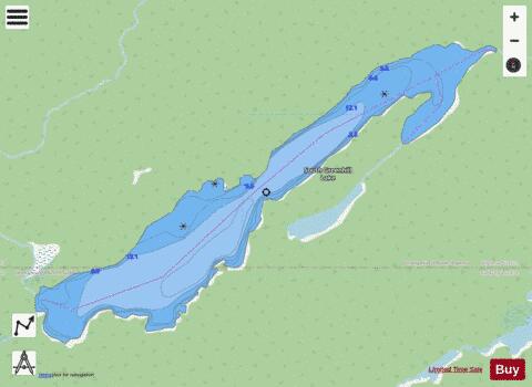 South Greenhill Lake depth contour Map - i-Boating App - Streets