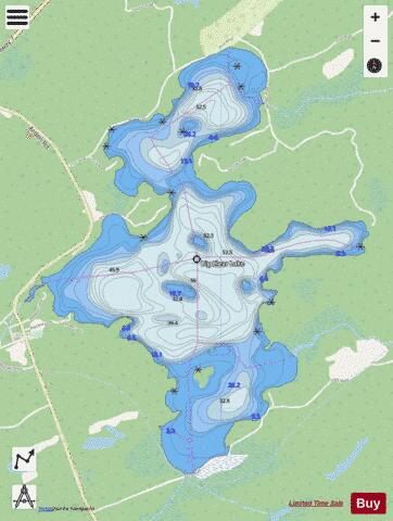Big Clear Lake depth contour Map - i-Boating App - Streets