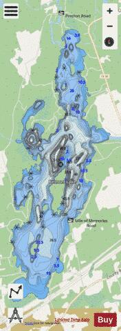 Belmont Lake depth contour Map - i-Boating App - Streets