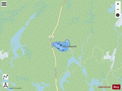Little Whitney Lake depth contour Map - i-Boating App - Streets