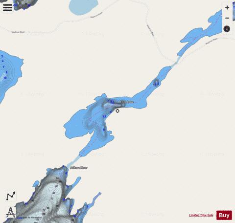 Eliza Lake depth contour Map - i-Boating App - Streets
