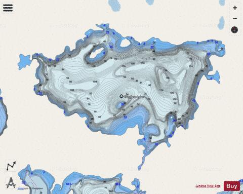 Isinglass Lake depth contour Map - i-Boating App - Streets