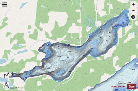 McFarlane Lake depth contour Map - i-Boating App - Streets