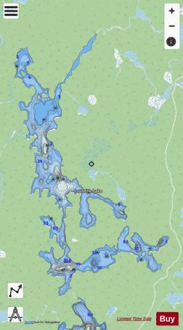 Laundrie Lake depth contour Map - i-Boating App - Streets