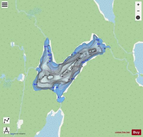 McGown Lake depth contour Map - i-Boating App - Streets