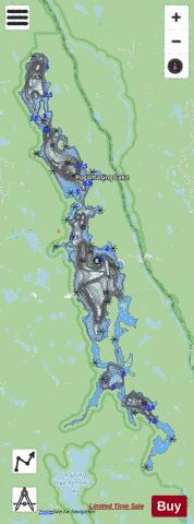 Pogamasing Lake depth contour Map - i-Boating App - Streets
