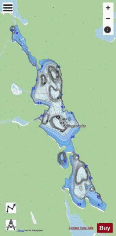 Shillington Lake depth contour Map - i-Boating App - Streets