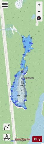 Bobtail Lake depth contour Map - i-Boating App - Streets