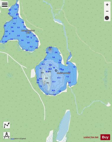 Southbear Lake depth contour Map - i-Boating App - Streets