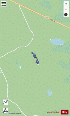 Barnes Lake depth contour Map - i-Boating App - Streets