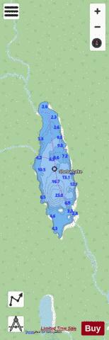 Sheba Lake depth contour Map - i-Boating App - Streets