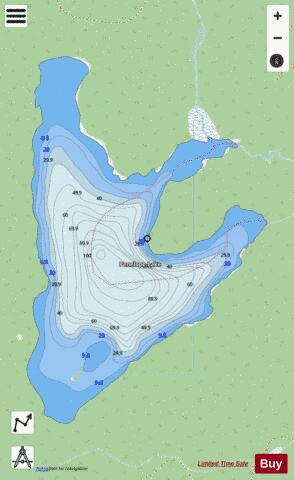 Penelope Lake depth contour Map - i-Boating App - Streets