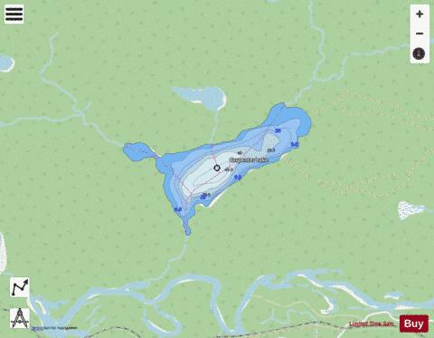 Carpenter Lake depth contour Map - i-Boating App - Streets