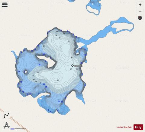 Trap Lake depth contour Map - i-Boating App - Streets