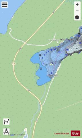 Trout Creek depth contour Map - i-Boating App - Streets