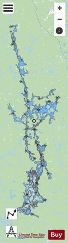 Onaping Lake depth contour Map - i-Boating App - Streets