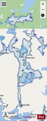 McAree Lake depth contour Map - i-Boating App - Streets