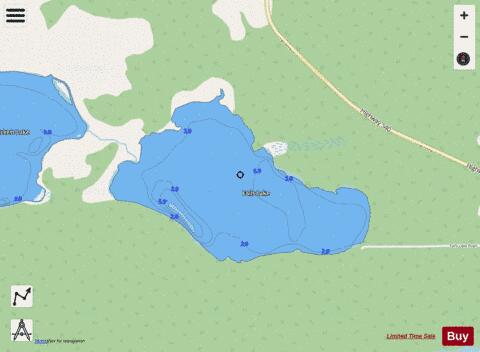 Falls Lake depth contour Map - i-Boating App - Streets