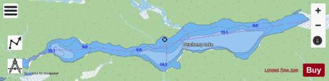 Deschamp Lake depth contour Map - i-Boating App - Streets