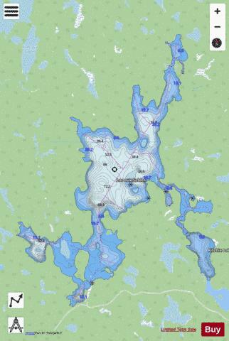Lac aux Sables depth contour Map - i-Boating App - Streets