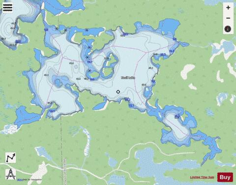 Kecil Lake depth contour Map - i-Boating App - Streets