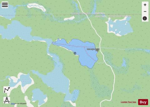 Larocque Lake depth contour Map - i-Boating App - Streets