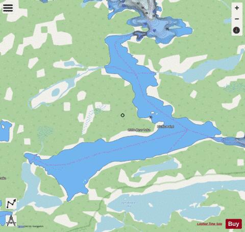 Little Bear Lake depth contour Map - i-Boating App - Streets