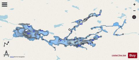 Otatakan Lake depth contour Map - i-Boating App - Streets