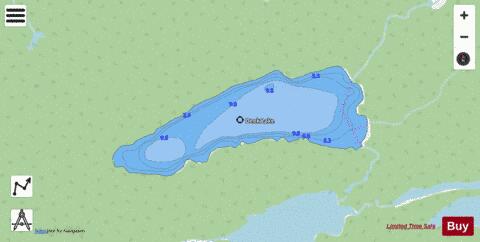 Deek Lake depth contour Map - i-Boating App - Streets