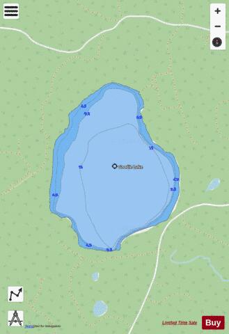 Goodie Lake depth contour Map - i-Boating App - Streets