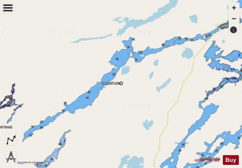 Medcalf Lake depth contour Map - i-Boating App - Streets