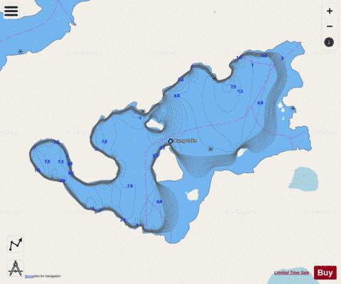 Bump Lake depth contour Map - i-Boating App - Streets