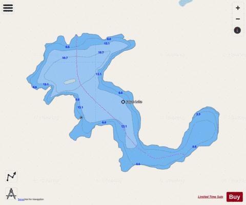 Japan Lake depth contour Map - i-Boating App - Streets
