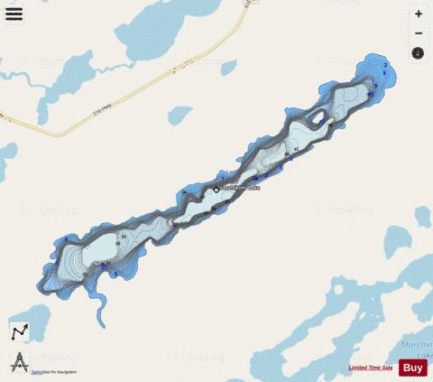 Stanzhikimi Lake depth contour Map - i-Boating App - Streets