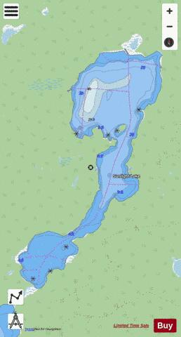 Sunlight Lake depth contour Map - i-Boating App - Streets