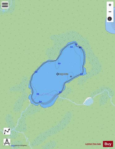 Lapp Lake depth contour Map - i-Boating App - Streets