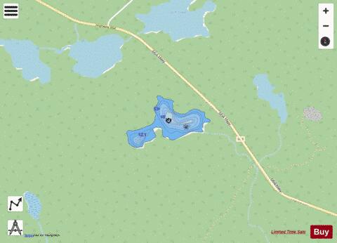 Highway Lake depth contour Map - i-Boating App - Streets