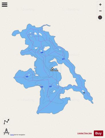 Tutu Lake depth contour Map - i-Boating App - Streets