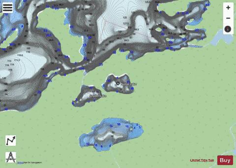 Nyilas Lake depth contour Map - i-Boating App - Streets