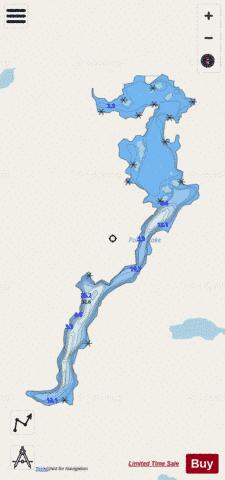 Polzin Lake depth contour Map - i-Boating App - Streets