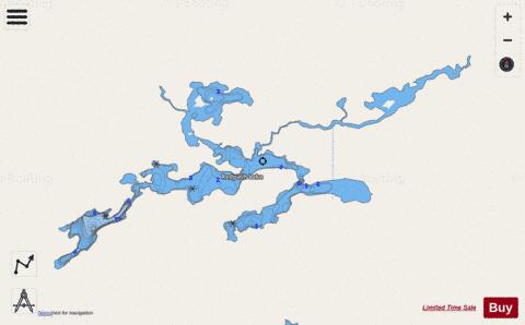 Redpath Lake depth contour Map - i-Boating App - Streets