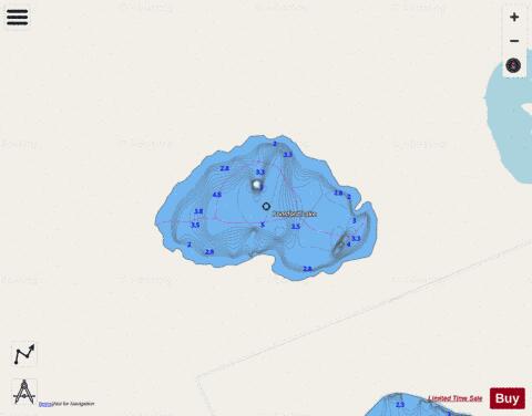 Ponsford Lake depth contour Map - i-Boating App - Streets