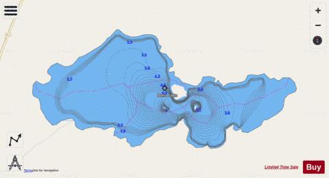 Dona Lake depth contour Map - i-Boating App - Streets