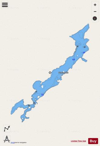 Seach Lake depth contour Map - i-Boating App - Streets