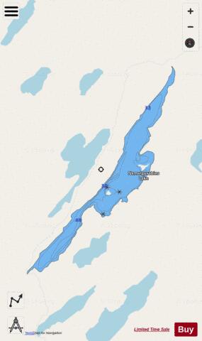 Nemeigusabins Lake depth contour Map - i-Boating App - Streets