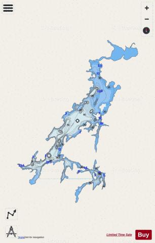 Mamakwash Lake depth contour Map - i-Boating App - Streets