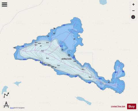 Jubilee Lake depth contour Map - i-Boating App - Streets